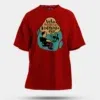 Vela Soliye Kolrangaiya Men/Unisex Oversized T-Shirt in Red Color