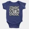 Straight Outta Erode Onesie/Romper in Royal Blue Color