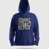 Straight Outta Kilpauk Men/Unisex Hoodie in Royal Blue Color