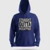 Straight Outta Mogappair Men/Unisex Hoodie in Royal Blue Color