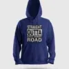 Straight Outta Ecr Men/Unisex Hoodie in Royal Blue Color
