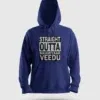 Straight Outta Maamiyaar Veedu Men/Unisex Hoodie in Royal Blue Color