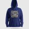 Straight Outta Adyar Men/Unisex Hoodie in Royal Blue Color