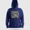 Straight Outta Ambattur Men/Unisex Hoodie in Royal Blue Color
