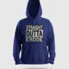 Straight Outta Erode Men/Unisex Hoodie in Royal Blue Color
