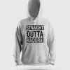 Straight Outta Madurai Men/Unisex Hoodie in White Color