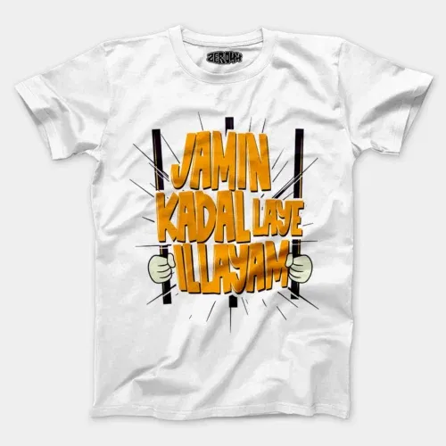 Jamin, kadal laye illayam men/unisex t-shirt in white color