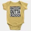 Straight Outta Erode Onesie/Romper in Yellow Color