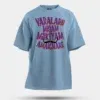 Varalaru Migam Mukiyam Amaichare Men/Unisex Oversized T-Shirt in Baby Blue Color