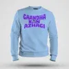 Gaandha Kan Azhagi Men/Unisex Sweatshirt in Baby Blue Color