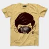 Be Happy, Cool Down, Cool Down, Cool Down Men/Unisex T-Shirt in Beige Color