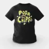 Poda En Chipsu Girls Round Neck T-Shirt in Black Color