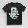 Echuuse Me Andha Korangu Bomma Ena Velai? Boys Round Neck T-Shirt in Black Color