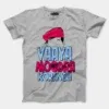 Vaaya Moodra Korangu Men/Unisex T-Shirt in Grey Melange Color