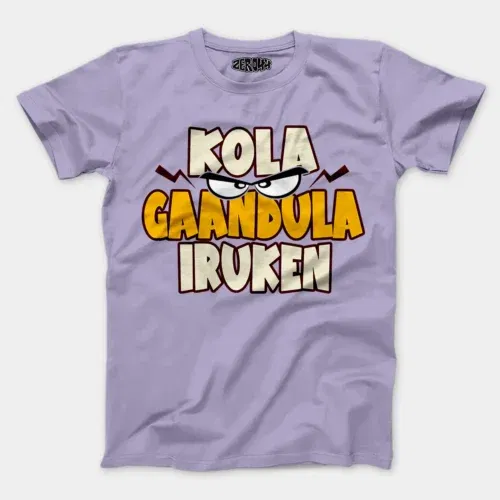 Kola gaandula iruken men/unisex t-shirt in lavender color