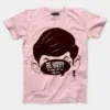 Be Happy, Cool Down, Cool Down, Cool Down Men/Unisex T-Shirt in Light Baby Pink Color