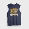 Naanum Evvelo Naal Dhan Nallavanaave Nadikardhu Men/Unisex Tank Top in Navy Blue Color