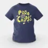 Poda En Chipsu Girls Round Neck T-Shirt in Navy Blue Color