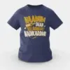 Naanum Evvelo Naal Dhan Nallavanaave Nadikardhu Girls Round Neck T-Shirt in Navy Blue Color