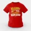 Naanum Evvelo Naal Dhan Nallavanaave Nadikardhu Girls Round Neck T-Shirt in Red Color