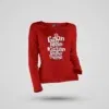 Ek Gaon Mein Ek Kissan Raghu Thatha Women's Long Sleeve T-Shirt in Red Color