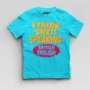 I Think She Is Speaking British English Boys Round Neck T-Shirt in SkyBlue Color
