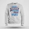 Vita Kirukan Aakiruvanga Pola Iruku Men/Unisex Sweatshirt in White Color
