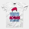 Vaaya Moodra Korangu Men/Unisex T-Shirt in White Color