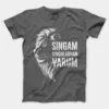 Singam Singuladhan Varum Men/Unisex T-Shirt in Charcoal Melange Color