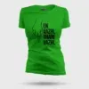 En Vazhi, Thani Vazhi (Black) Women's T-Shirt in Flag Green Color