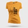 En Vazhi, Thani Vazhi (Black) Women's T-Shirt in Golden Yellow Color