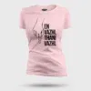 En Vazhi, Thani Vazhi (Black) Women's T-Shirt in Light Baby Pink Color