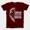Singam Singuladhan Varum Men/Unisex T-Shirt in Maroon Color