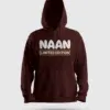 Naan Limited Edition Men/Unisex Hoodie in Maroon Color