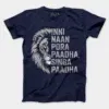 Inni Naan Pora Paadha, Singha Paadhai Men/Unisex T-Shirt in Navy Blue Color