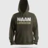 Naan Limited Edition Men/Unisex Hoodie in Olive Green Color