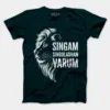 Singam Singuladhan Varum Men/Unisex T-Shirt in Petrol Blue Color