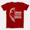 Singam Singuladhan Varum Men/Unisex T-Shirt in Red Color