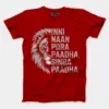 Inni Naan Pora Paadha, Singha Paadhai Men/Unisex T-Shirt in Red Color