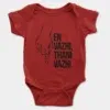En Vazhi, Thani Vazhi (Black) Onesie/Romper in Red Color