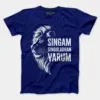 Singam Singuladhan Varum Men/Unisex T-Shirt in Royal Blue Color