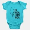En Vazhi, Thani Vazhi (Black) Onesie/Romper in SkyBlue Color