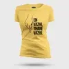 En Vazhi, Thani Vazhi (Black) Women's T-Shirt in Yellow Color