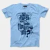 Nalu English Paper Meinjittu Vandhu Film Kattriya Nee Men/Unisex T-Shirt in Baby Blue Color