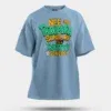 Nee Thirupura Sundari Illa Thiruttu Sundari Men/Unisex Oversized T-Shirt in Baby Blue Color