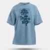 Nalu English Paper Meinjittu Vandhu Film Kattriya Nee Men/Unisex Oversized T-Shirt in Baby Blue Color