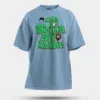 Naanga Adi Vangadha Area Ve Kedayadhu Men/Unisex Oversized T-Shirt in Baby Blue Color