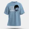 Ketta Payyan Sir Indha Kaali Men/Unisex Oversized T-Shirt in Baby Blue Color