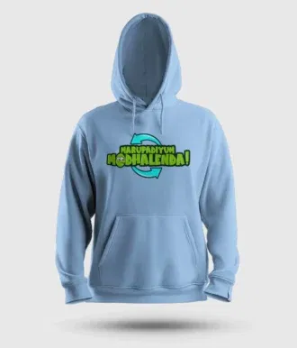 Marupadiyum Modhalenda! Men/Unisex Hoodie in Baby Blue Color