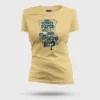 Nalu English Paper Meinjittu Vandhu Film Kattriya Nee Women's T-Shirt in Beige Color